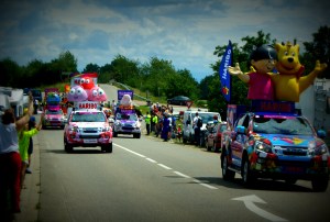 Anton LOVED the pink Isuzu's adorned with Haribo!
