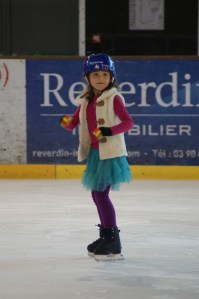 Alex at an ice skating party