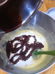 I love watching how the baking powder fizzes as it reacts to the heated liquid- and the smell of the milk and butter will ALWAYS remind me of Mum.